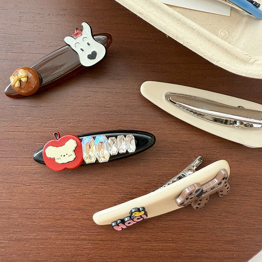 Cartoon Dog Acetate Hair Clip