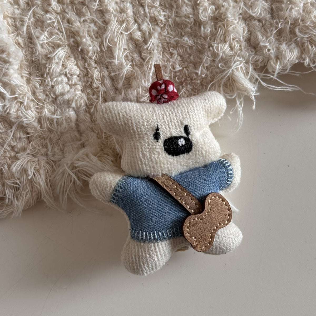 Cute Puppy Bow Claw Clip