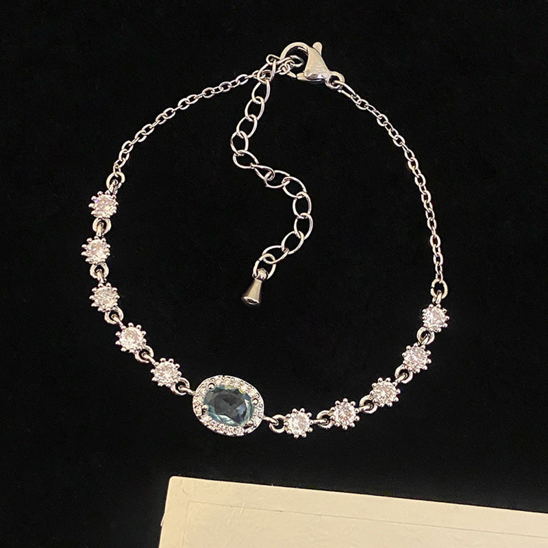 Sky Gem – Topaz & Zircon Bracelet