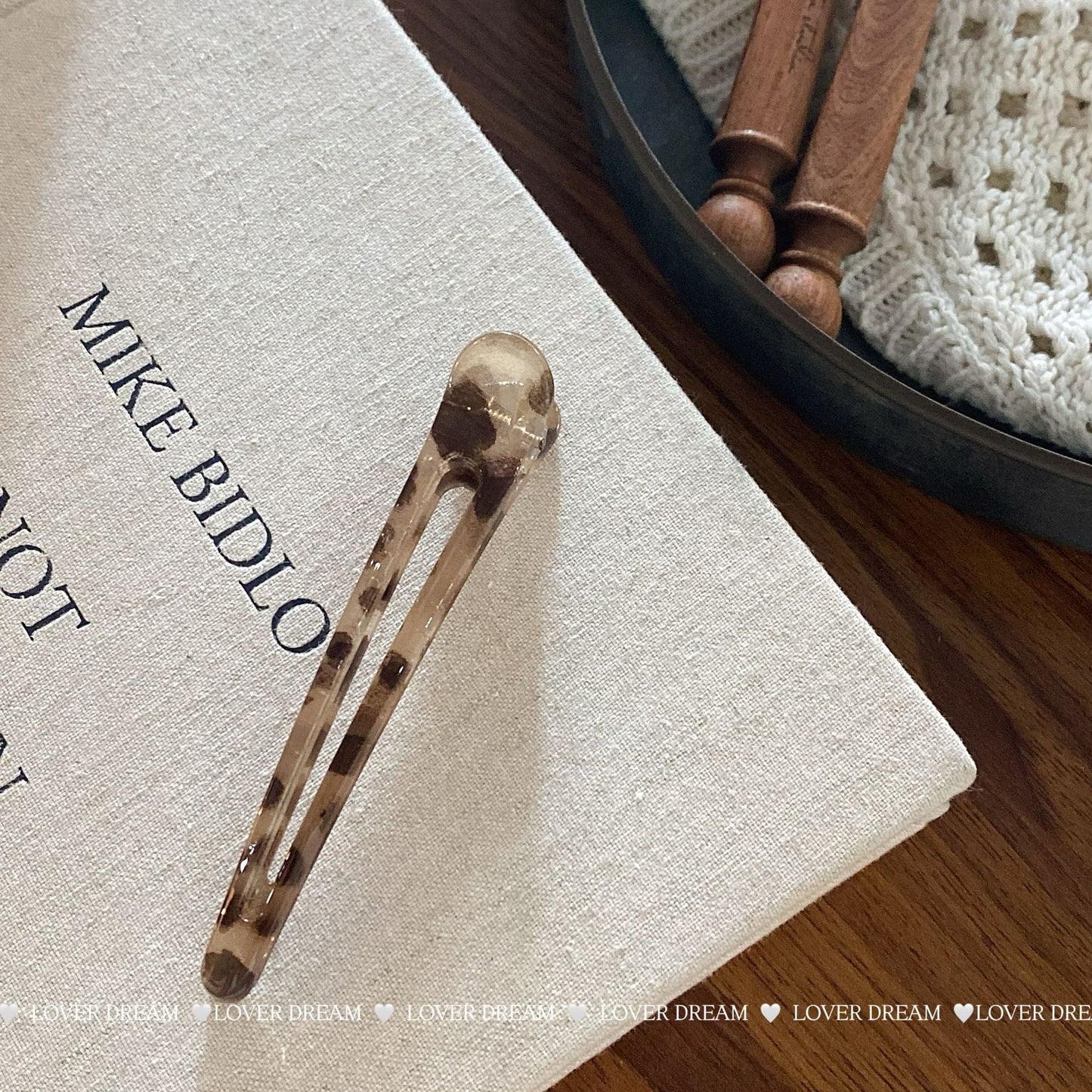 Leopard Print Bangs Clip