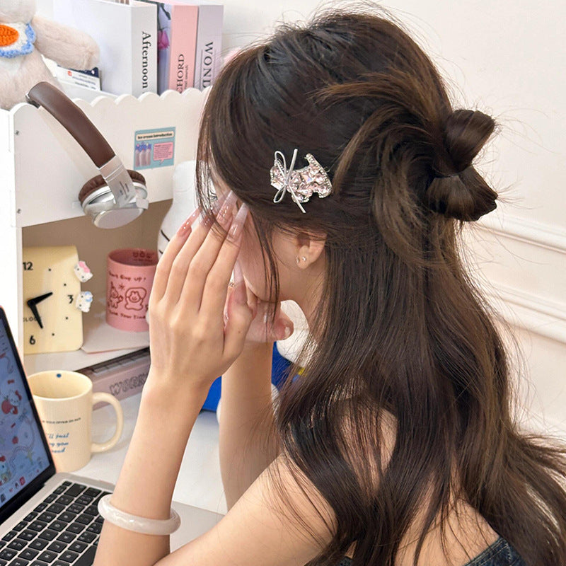 Sparkling Westie Crystal Hair Clip