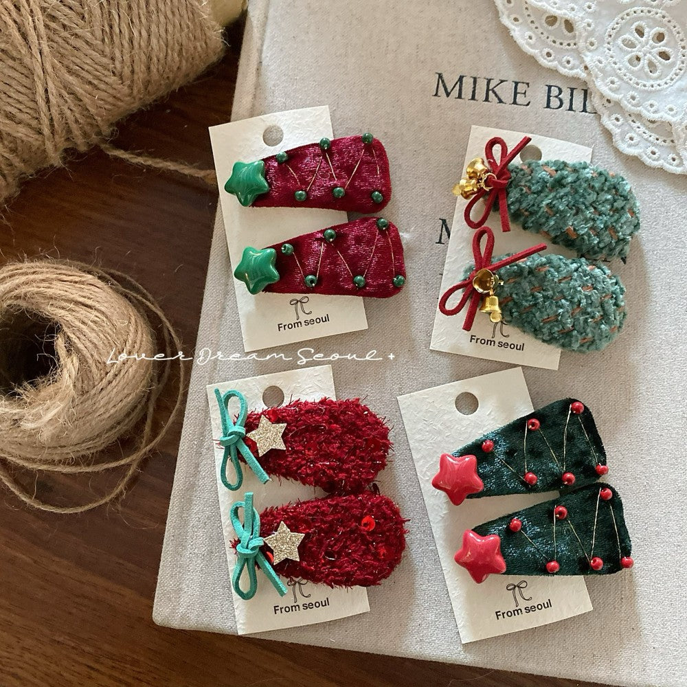 Red Christmas Holiday Hair Clip