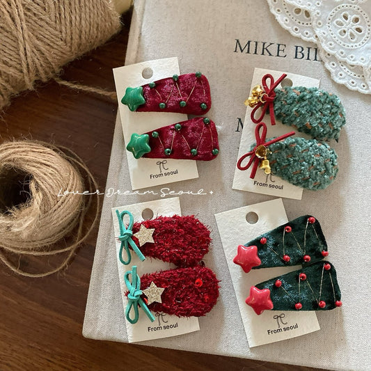 Red Christmas Holiday Hair Clip