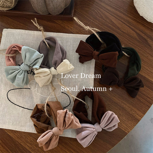 Soft Fabric Bow Hair Tie