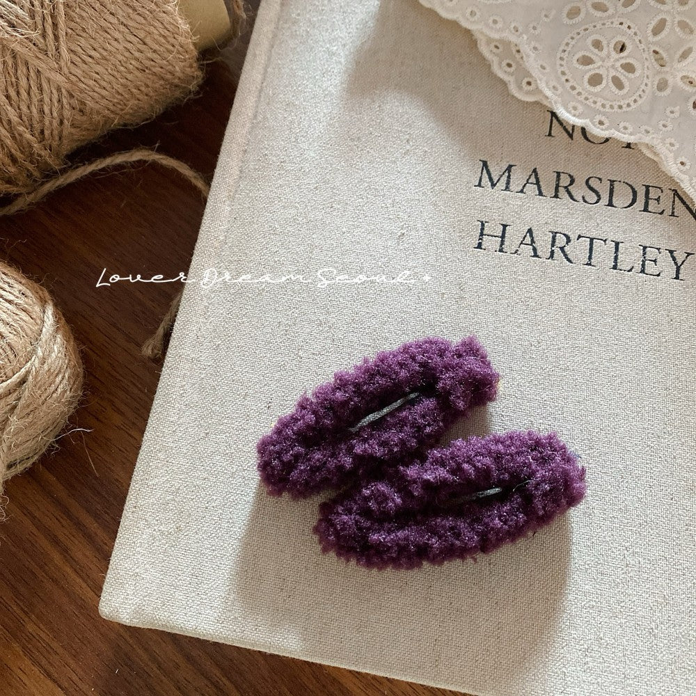 Colorful Plush Geometric BB Clip