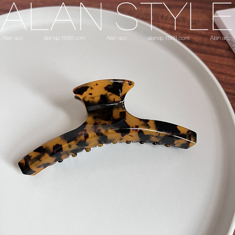 ALAN French Leopard Acetate Hair Claw Clip