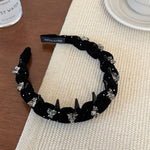 Starry Velvet Crystal High-Top Headband