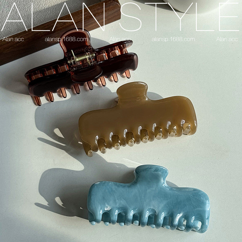 Solid Jelly Acetate Hair Clip