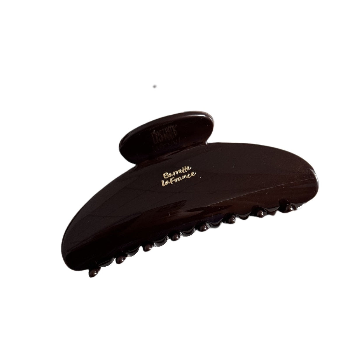 Chocolate Letter Hair Claw Clip