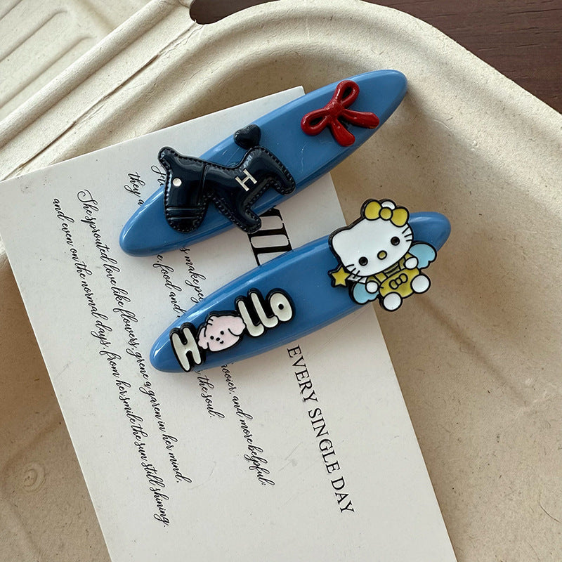 Cartoon Dog Acetate Hair Clip