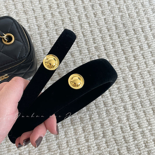 Black Velvet Gold-Label Headband