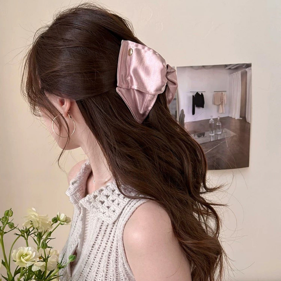Satin Shell Triangle Hair Clip