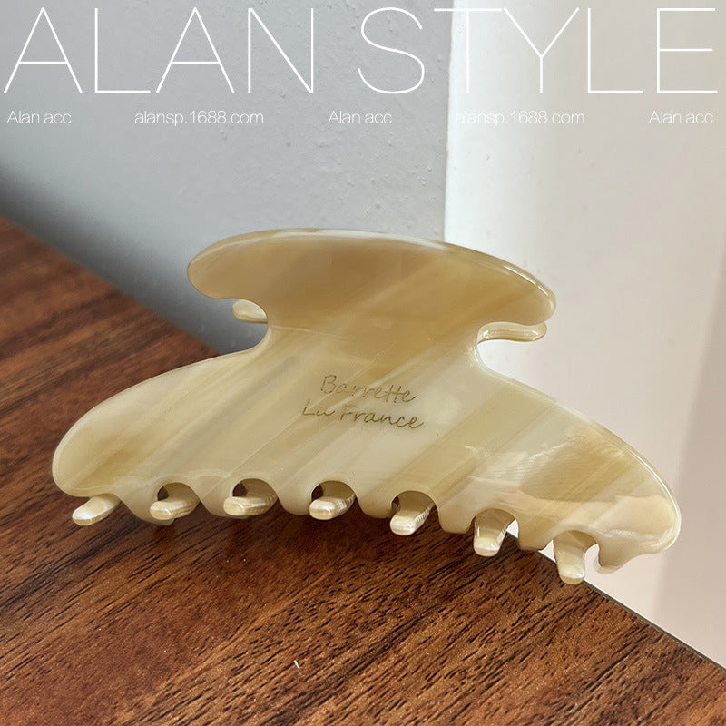 Black Medium Acetate Hair Clip