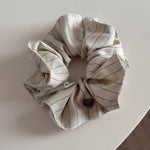 Heart Stripe Oversized Scrunchie