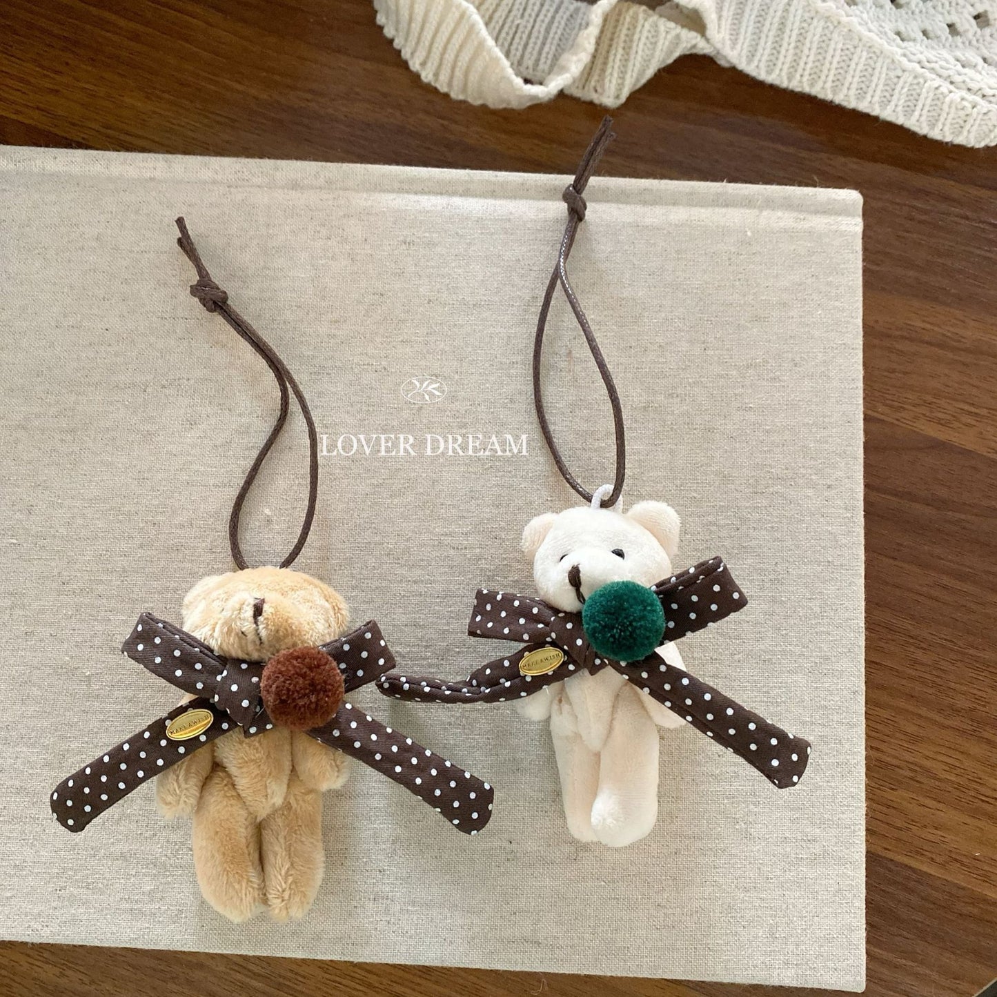 Red New Year Bear & Bunny Keychain