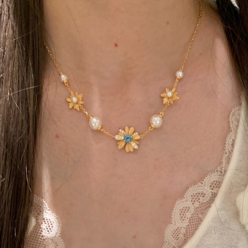 Paraiba Daisy Pearl Jewelry Set