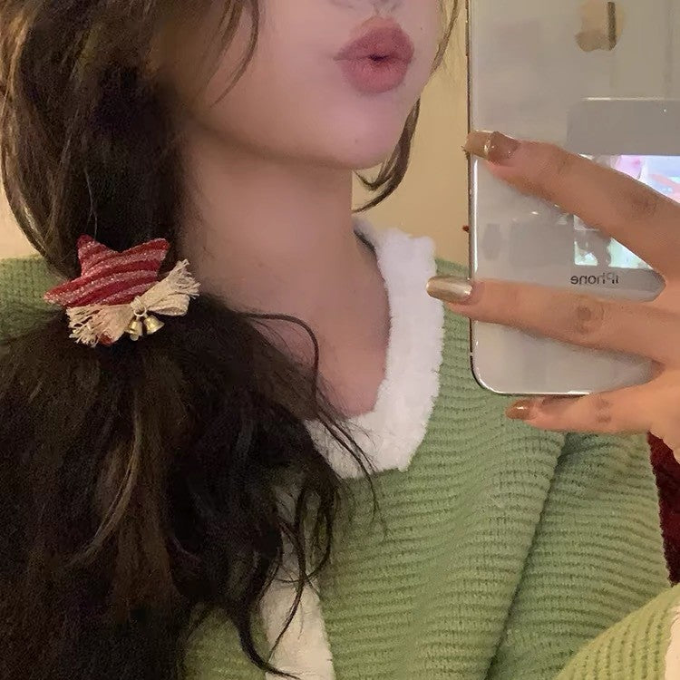 Red Christmas Hat Plush Headband