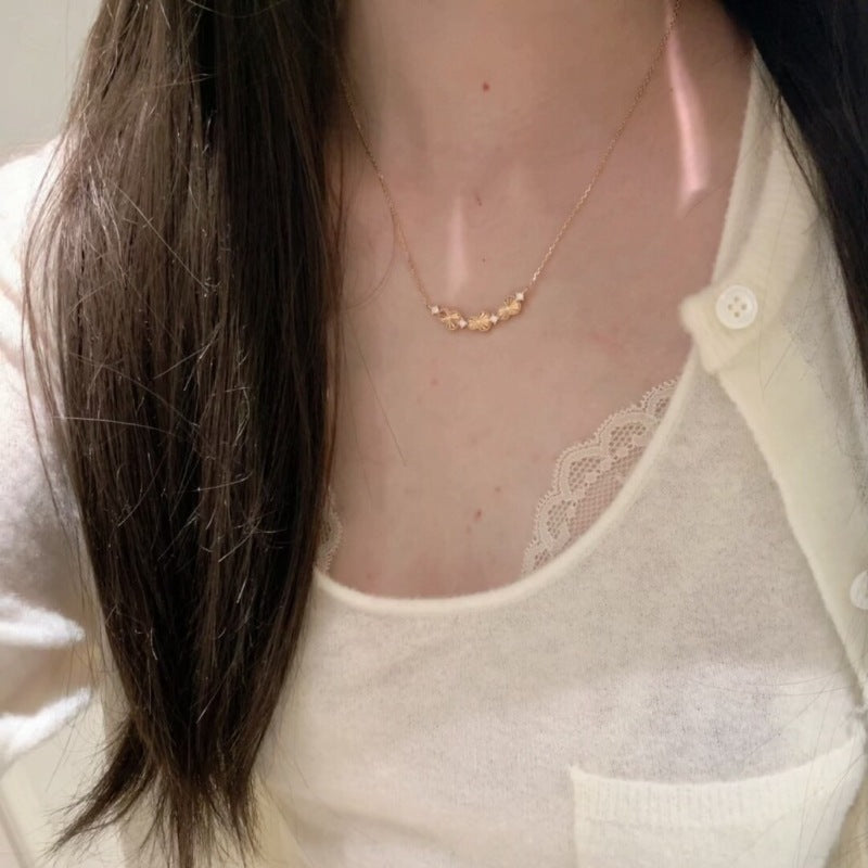 Laser Cut Gourd Necklace & Ring Set