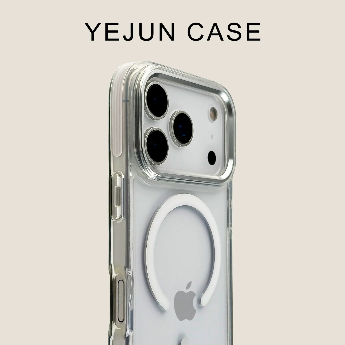Vibrant Orange Crystal Clear MagSafe Case