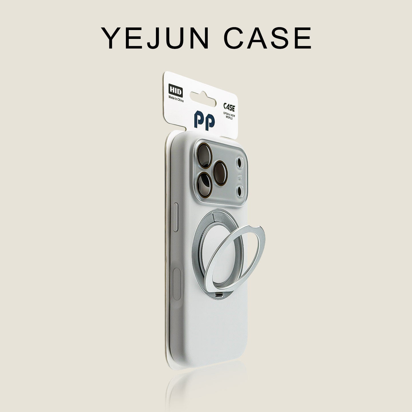 Lens Flip Cover Rotating Ring Holder iPhone Case