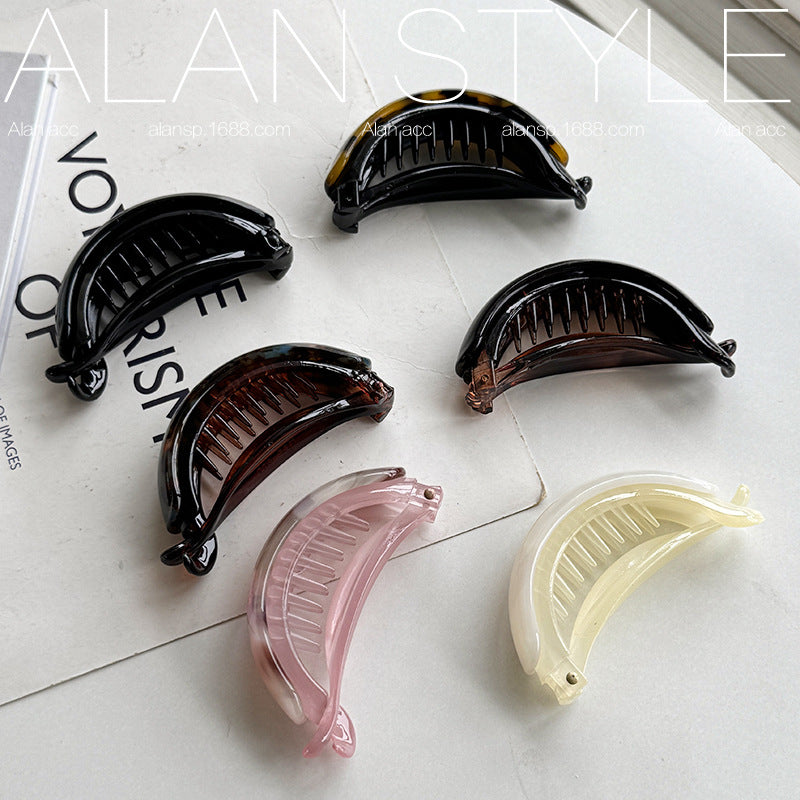 Minimalist Acetate High Ponytail Clip