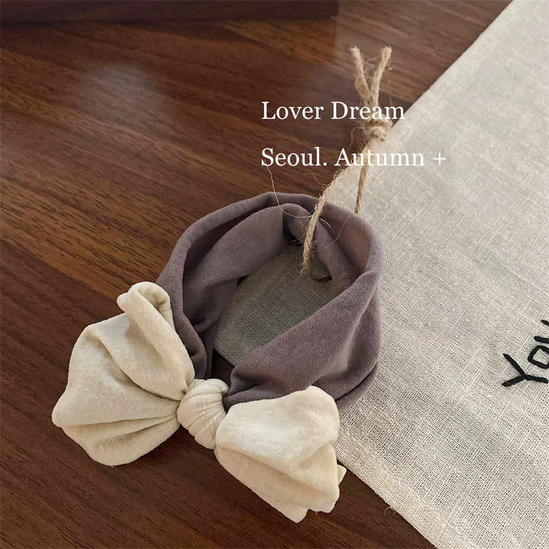 Soft Fabric Bow Hair Tie