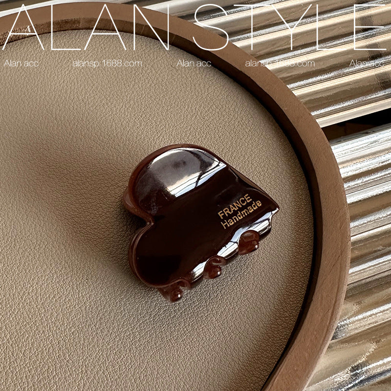 Mini Heart Acetate Hair Claw