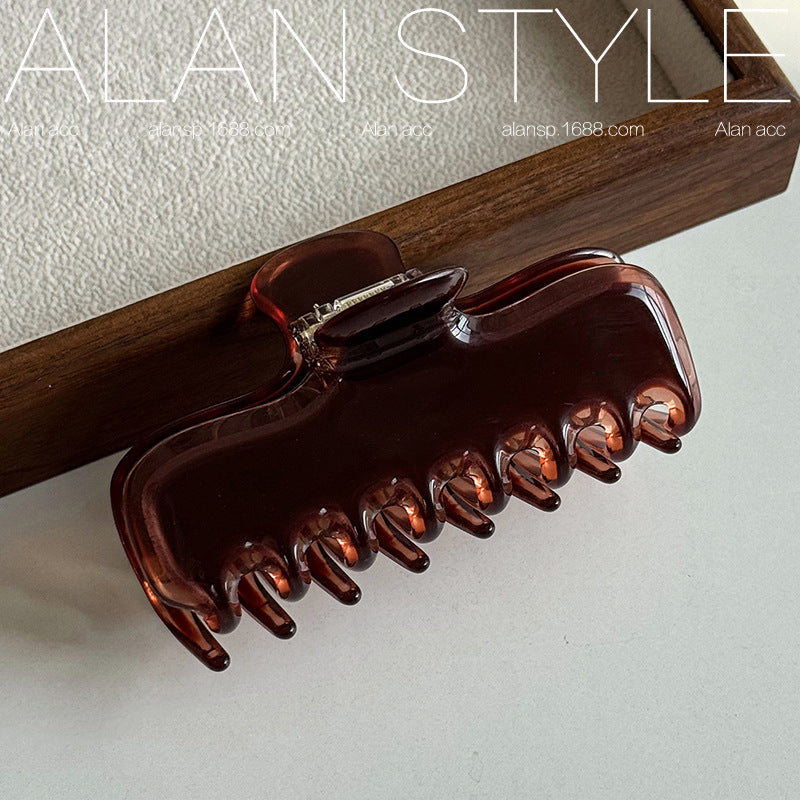 Solid Jelly Acetate Hair Clip