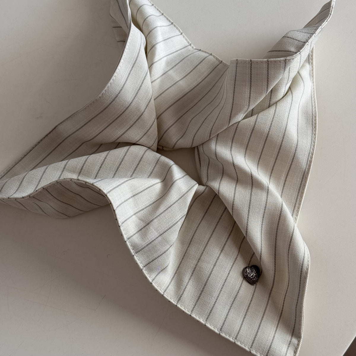 Heart Stripe Oversized Scrunchie