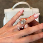 Starlit Oval — Layered Pavé Diamond Pigeon Egg Ring