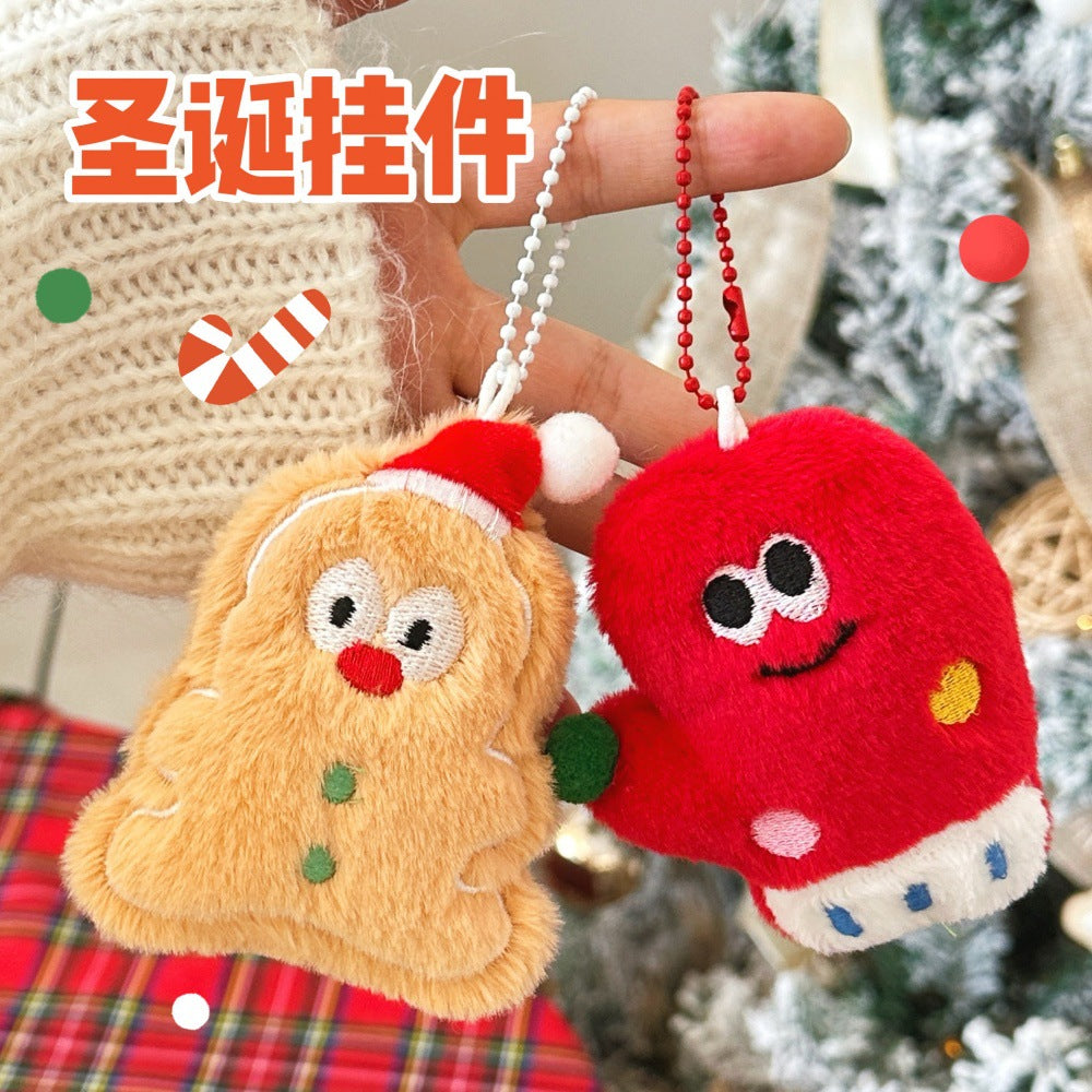 Cute Plush Santa Christmas Pendant