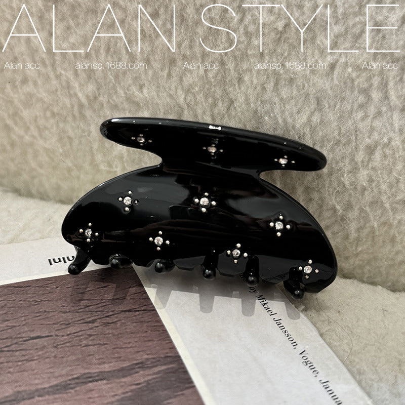Star Rhinestone Acetate Hair Clip