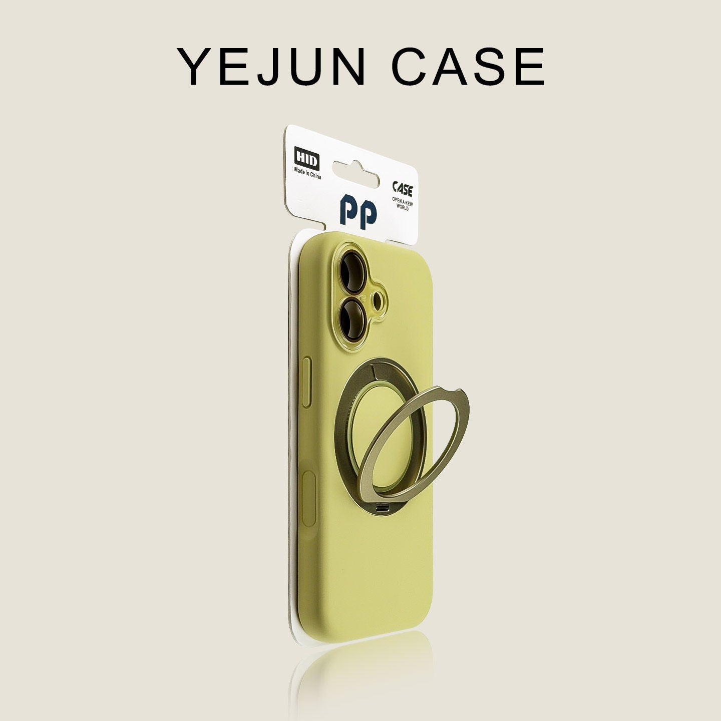 Lens Flip Cover Rotating Ring Holder iPhone Case