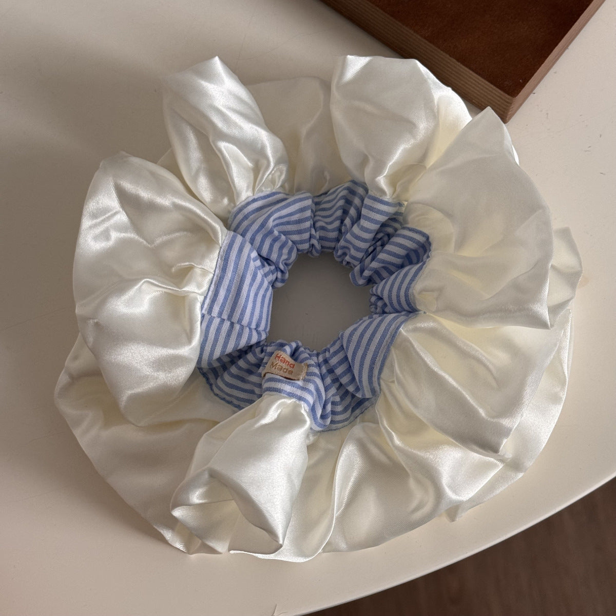 Large Satin Ruffle Ballet Scrunchie