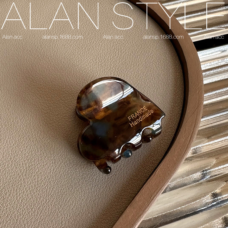 Mini Heart Acetate Hair Claw