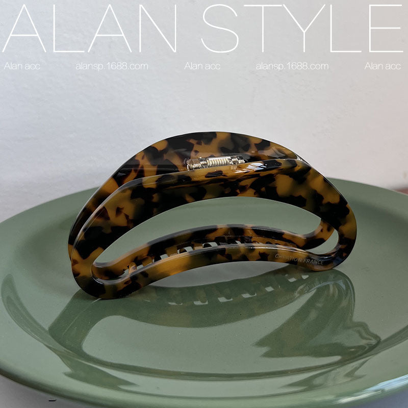 Large Tortoiseshell Acetate Hair Clip