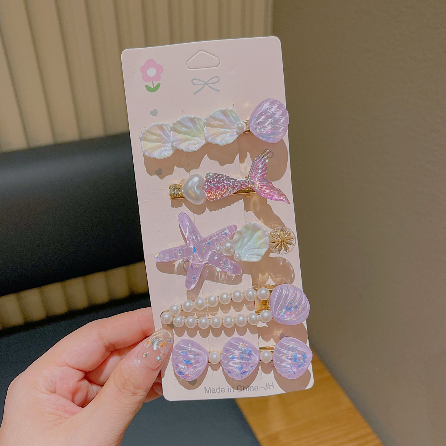 Cute Shell Pearl Hair Clip