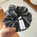 Sea Salt Striped Hair Scrunchie