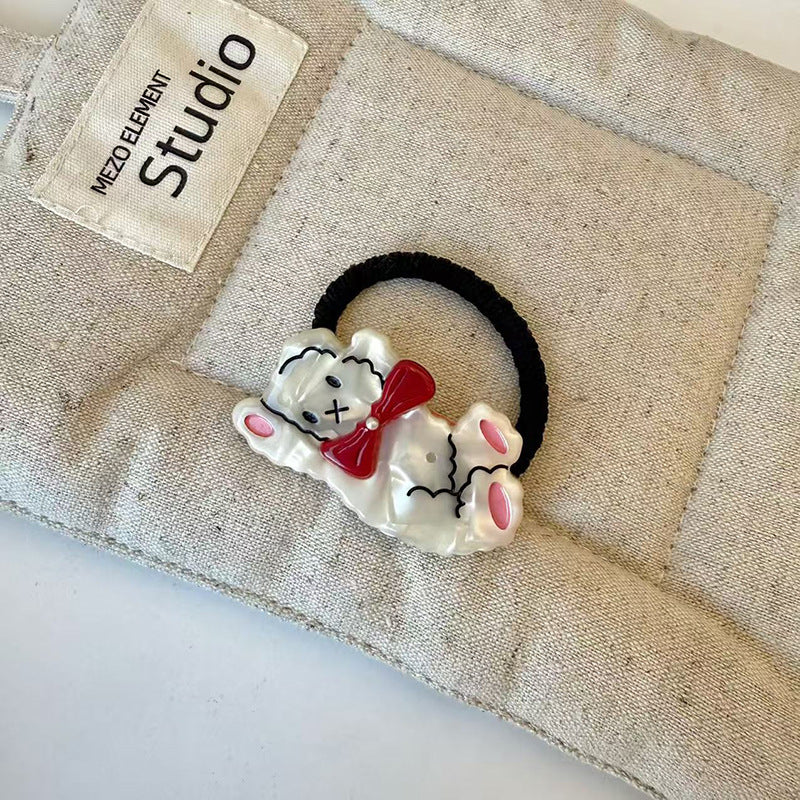 Cute Bear Acetate Coffee Hair Clip
