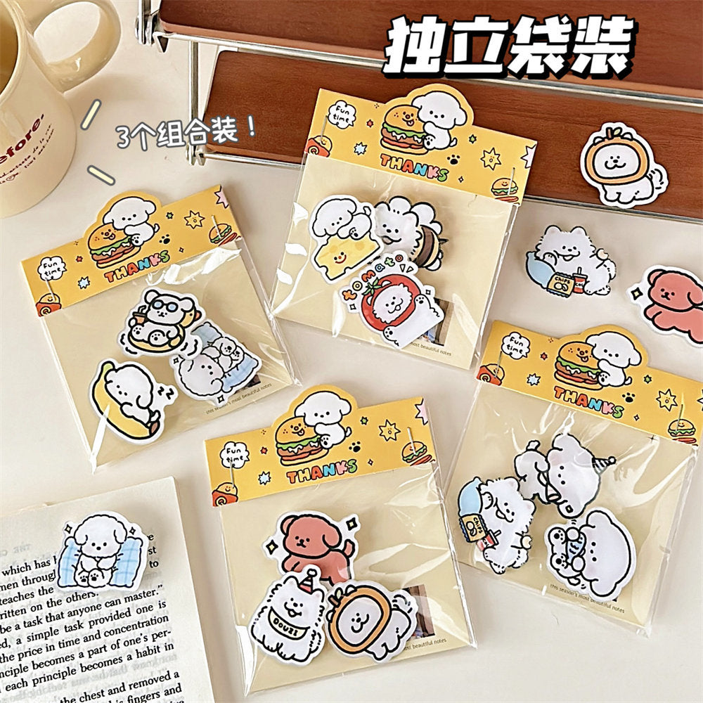 Cute Dog Keychain & Pin Set