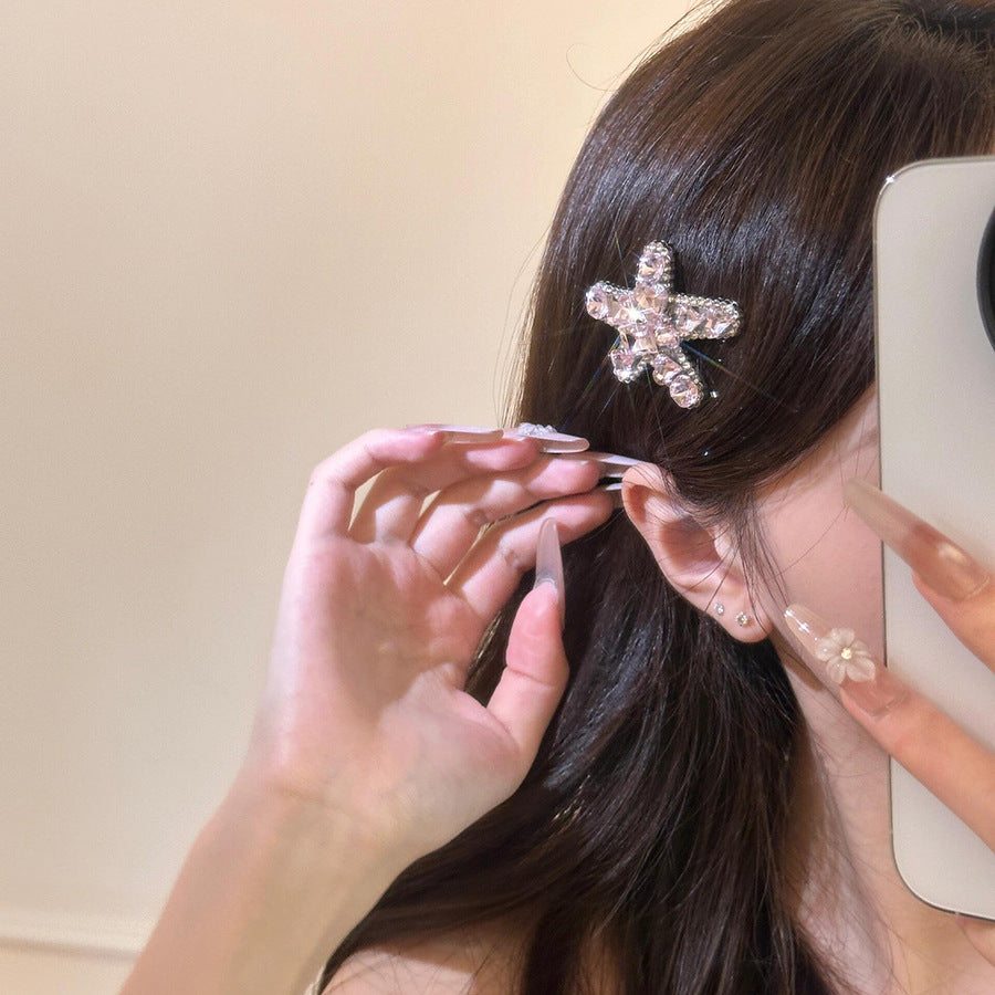 Sparkling Westie Crystal Hair Clip