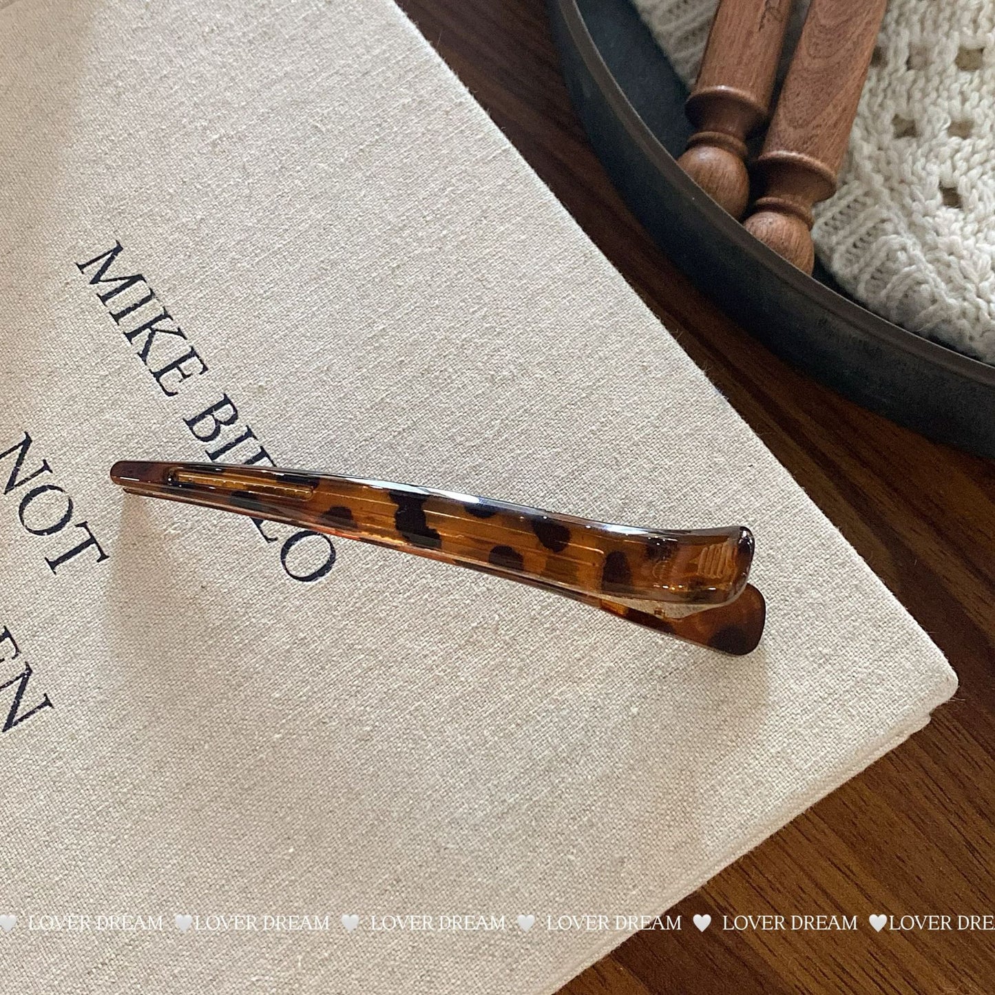 Leopard Print Bangs Clip