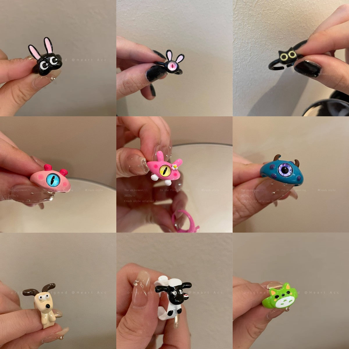 Cute Cartoon Alloy Ring