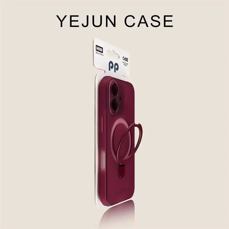 Magnetic Ring Holder iPhone Case with Lens Protection