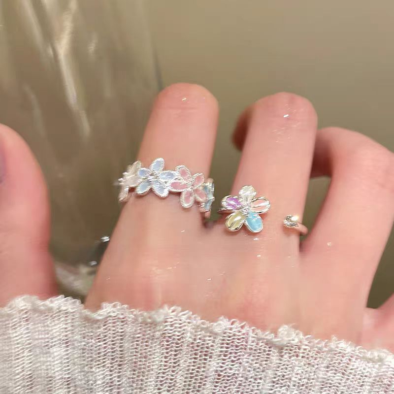 Dopamine Flower Open Ring