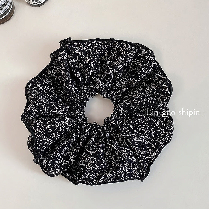 Luxury Floral Layered Scrunchie