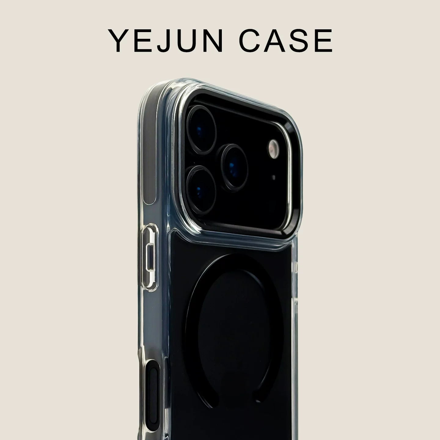 Vibrant Orange Crystal Clear MagSafe Case