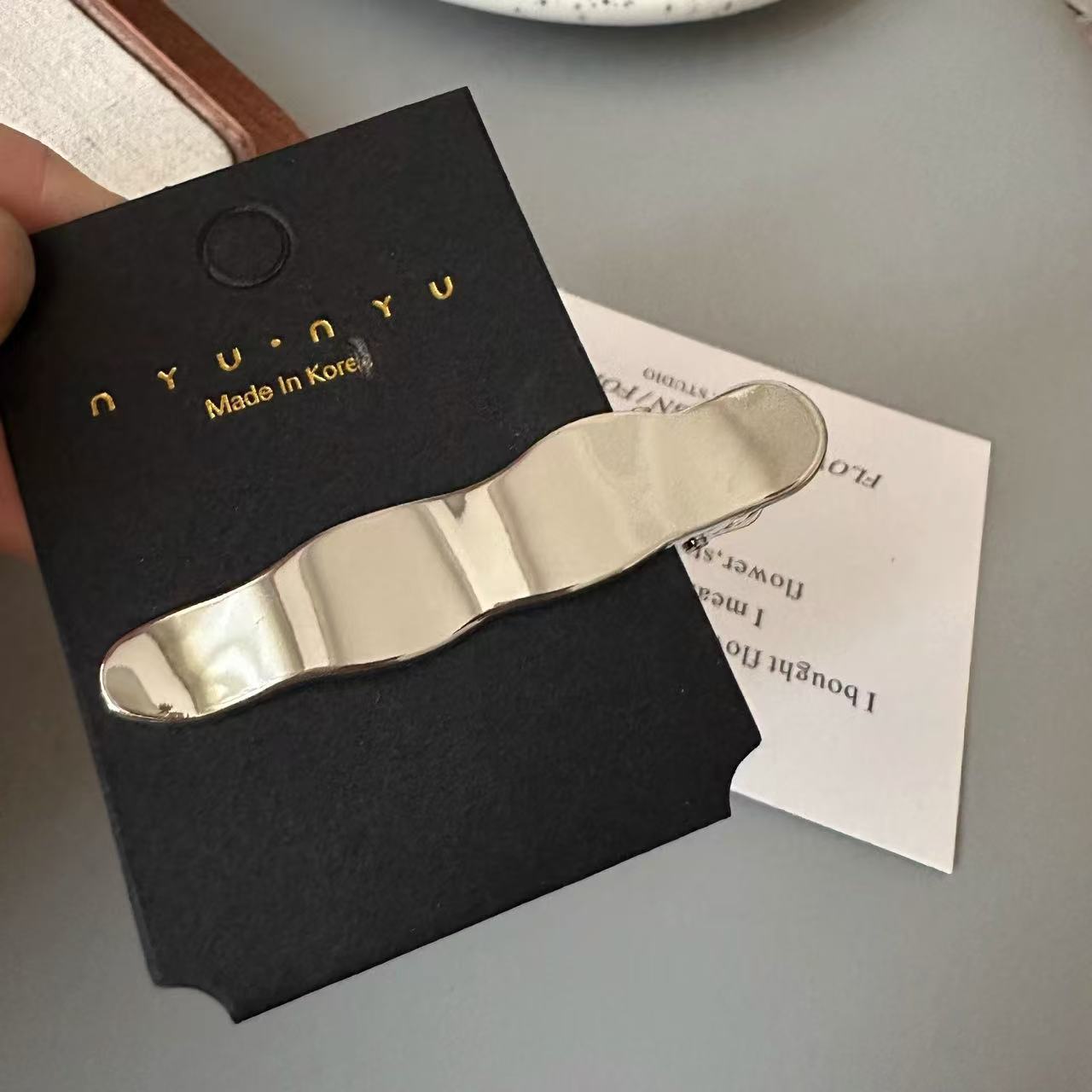 Silver Y2K Hair Clip for Teens