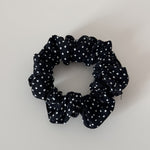 Polka Dot Ruffle Mini Scrunchie