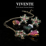 Winter Magic — Christmas Enamel Jewelry Set